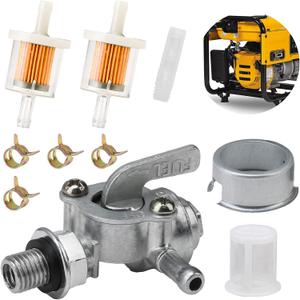 Yenblow Generator Fuel Tank Shut Off Petcock Valve M10x1.25mm, Compatible with Champion Generac Briggs & Stratton Honda Firman Durostar APE, Replacement Part 310574GS 193272GS 204743GS Gas Switch