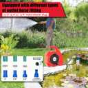 Rozlchar 635GPH 2 in 1 Water Transfer Pump Compatible For Milwaukee 18V Battery,120W Portable Oil Pump Extractor w/16Ft Cord for Pool,Water Beds,Garden Shower, Puddle,Diesel Boat Truck(No Battery)