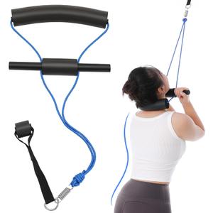 Portable Cervical Neck Traction Over Door Device for Neck Pain Relief or Spinal Decompression, Neck Stretcher Strap Over Door for Cervical Curvature Correction Home Use