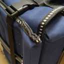 Stadium Seats for Bleachers with Back Support, Bleacher Seats with Backs and Cushion Wide, Portable Folding Comfort Stadium Chair with Shoulder Strap, Carry Handle, Storage Pockets, Navy, 2Pack