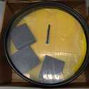 Building Accessories Minifigure Display Case,Memorabilia Display Case for Figures,Box Frame for Wall Top with Dust Protection,Kids Figures Blocks Clock,Toy Storage Box,Birthday Gift for Children (Yellow)