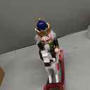 Nutcracker Christmas Decor, 11 inch Wooden Nutcrackers Figures, Handcrafted Collectible Christmas Nutcracker Decor for Tabletop, Shelves Ornaments (Rocking Horse)