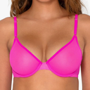 Smart & Sexy Sheer Mesh Demi Underwire Bra, Size: 38B