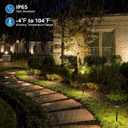 SUNVIE All-in-ONE Landscape Lighting Kit 6-Pack LED Outdoor Pathway Lights, 2-Pack Spotlights, 60W Transformer, 100FT 16/2 AWG Wire and Connectors Outdoor Landscape Lighting for Walkway Garden Yard