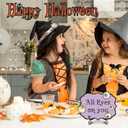 2 x Halloween Spooky Wooden Decoration & Gift -All Eyes On You Sign With 2 DIY Stickable Wood Decor & A Metal Support-Horror Wooden Home Bar Decoration-Halloween Party Welcome Decor-A07