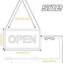 Open Signs for Business, COB Chip LED Neon Open Sign, 16"x 9" Bright Electric Light Up Open Signs with ON/OFF Switch for Bars, Stores, Coffee Shop, Hotel, Window, Outdoor etc.