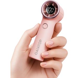 Gaiatop Mini Portable Handheld Fan, 4000mAh [15h Max Runtime] Personal Turbo Fans Pocket Size, High Speed 1-100 Adjustable Small Hand Fan, Outdoor Travel Concert Essentials, Gifts for Women Men, Pink