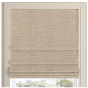 Somerton Cordless Taupe 100% Blackout Textured Fabric Roman Shade 27 in. W x 64 in. L