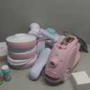 JoyRydz 6V Electric Baby Balance Bike with Bubble Machine,4 in 1 Toddler Balance Bike w/Remote Control for 1 Year Old Boys Girls Kids Bubble Bike Ride on Toys w/Powered Motor,Music,LED Lights (Pink)