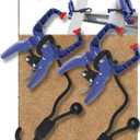 Holden USA - Ladder Clamp Stabilizer Clip Secure Safety Clamp for Roof, Gutters, and Wall Prep Durable Support Cord for Roofing and Gutter Tasks (Pair / 2 Units)