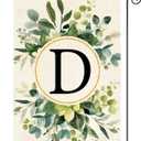 3 x AVOIN colorlife Initial Monogram Letter D Floral Garden Flag 12x18 Inch | Double Sided, Weather & Fade Resistant, Yard Outdoor Decoration, Family Last Name