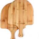 Pizza Peel 12 Inch, 2 Pack Bamboo Pizza Paddle, Wooden Pizza Peels for Making Pizza, Pizza Bread Pie Cutting Board for Kitchen
