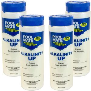 Pool Mate 2-Pounds 4-Pack Premium Alkalinity Up, Alkalinity Increaser for Hot Tub, 100% Sodium Bicarbonate, Made in USA