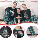 ANGELGGH Family Pajamas Matching Sets, Cute Christmas Printed 2 Piece Sleepwear, Holiday PJs Jammies for Couples/Women/Men (XL)