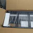 Metal Platform King Bed Frame with Headboard Sturdy Steel Slats Support No Box Spring Needed Easy Assembly Black