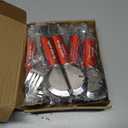 24pcs Serving Utensils Set, Large Stainless Steel Serving Utensils - Durable for Buffets, Dinner Parties, Weddings and Restaurants (Silver)