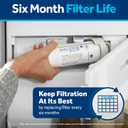 GE XWFE Refrigerator Water Filter, Genuine Replacement Filter, Certified to Reduce Lead, Microplastics, PFOA/PFOS, and 50+ Other Impurities, Compatible with GE Appliances Brands, Pack of 2