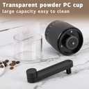 Manual Coffee Grinder - Adjustable Coarse to Fine, 30g Beans & 80ml Powder,Ceramic Burr Detachable Handle for Espresso, French Press, Camping