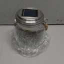 Solar Lantern Crackle Glass Ball, 1 Pack Garden Hanging Solar Lights Outdoor Waterproof Lanterns with 30 Warm White LED for Outdoor Decor Patio Yard Lawn Pathway