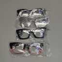 CCVOO +1.5 Oprah Style Reading Glasses for Women, Eyeglasses, Blue Light Readers for Women, Computer Eye Glasses, Cheaters (Black+black and Pink + Black Leopard + Grey), 4 Pcs