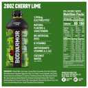 BODYARMOR Sports Drink, Cherry Lime, Electrolyte Drink Hydration, 28 Fl Oz Bottles (15 Pack), Flavored Coconut Water with B Vitamins & Antioxidants (EXP 12/31/26)