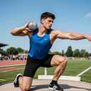 Cast Iron Shot Put 6 Lbs/ 8 Lbs/ 12 Lbs & Rubber Discus Track & Field Starter Kit for School Athletics Training & Competition
