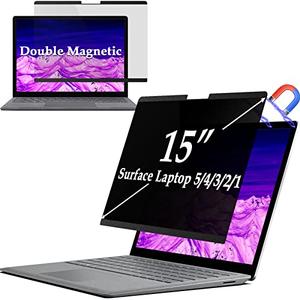IPROKKO Surface Laptop Privacy Screen 6/5/4/3/2/1-15 inch, Magnetic Removable Privacy Screen Filter for Microsoft Surface Laptop, Anti-Glare Blue Light Screen Protector