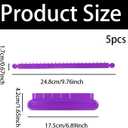 5pcs Cake Arch Guide Tool – Fondant Arc Ruler with Decorative Marking Dividers for Baking, Cake Decorating, and Pastry Measurement (Ideal for Home Bakers & Pastry Shops)