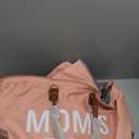 printe Large Diaper Bag Tote with Changing Pad, 2 Organized Pouches, Mom's Bag for Hospital with Pacifier Case, Straps, Stroller Hook, Hospital Weekender Travel Pink Baby Diaper Tote Bag