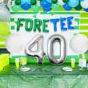 JeVenis Golf 40th Birthday Decorations Men 40th Birthday Decorations Foretee-Tee Birthday Banner 40th Golf Theme Birthday Party Decoration