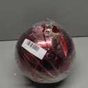 25 cm/10 inch Garden Sphere Mirror Gazing Ball,Red Stainless Steel Polished Reflective Smooth Hollow Globe Ball,Durable Colorful and Shiny Decorations Addition to Garden Patio Yard Home