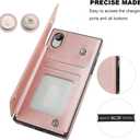 Bocasal Wallet Case for iPhone Xr Wallet Case with Credit Card Holder Premium Soft PU Leather Kickstand Shockproof Magnetic Closure 6.1 inch(Rose Gold)