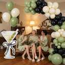 Colingmill 4ft a Tini Bit Older Birthday Decorations Black Espresso Martini Party Cardboard Cutouts Birthday Party Cardboard Cutouts Decor for Women Bar Bachelorette Bridal Shower Supplies, 3.94 ft x 2.99 ft