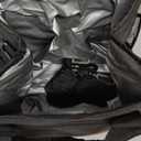 Femuar Reusable Lunch Box for Men/Women - Insulated Lunch Bag Leakproof Lunchbox for Work Office Picnic Beach - Freezable Lunch Cooler Bag with Adjustable Shoulder Strap - Black (Medium Size)