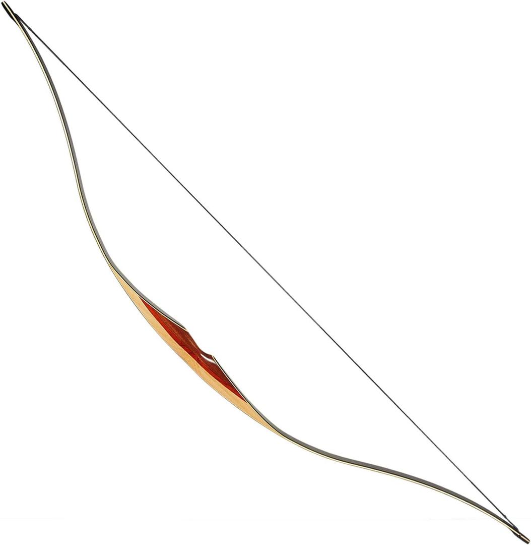 KAINOKAI 54" Traditional Laminated Recurve Bow/Archery Amercian Hunting&Target Horse Bow/Longbow Most Arrows fits, 25lb for Kids Teens & Adults, Right