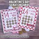 5 x Noxozoqm 14 Things I Love About You Scratch Off Cards, Valentine's Day Greeting Cards, 2Pcs