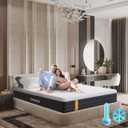 OhGeni 12 Inch King Size Mattress, Cooling Gel Memory Foam Bed Mattresses in a Box, Cool Touch Surface, Medium Feel, Ergonomic Support & Pressure Relief, CertiPUR-US Certified Foam, Designed in USA