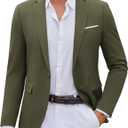 COOFANDY Mens Casual Blazer Suit Jackets One Button Sport Coats Lightweight Business Sports Jackets (Medium, Army Green)