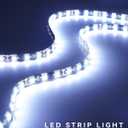12V Led Light Strip 24" Connectable White Led Strip Lights for Cars Golf Cart Motorcycle Boat Trucks Waterproof Interior& Exterior, 4Pack