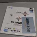 Art3d Peel and Stick Backsplash for Kitchen White Subway (10 Tiles, Thicker Design) (White With Black Grout)