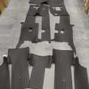 Floor Mats Set for 2022-2025 2026 Kia Carnival (Gas Only), All Weather TPE Backrest Mat Trunk Lower Well Mat Cargo Liner Door Sill Guards Accessories (Full Mats Set for Full Coverage)