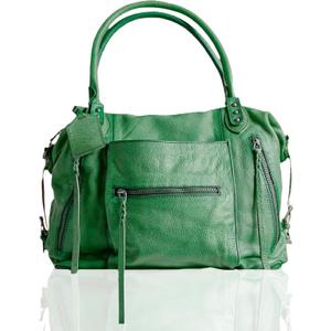 Women's Large Tote Bag City Tote Bag Purse with Zipper Women Vegan Leather Hobo Handbags with Adjustable Strap (Green)