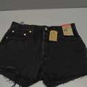 Levi's Women's 501 Original Shorts (28, Lunar Black - Black)