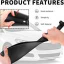 2PCS New Car Seat Gap Filler with 2 Storage Areas,Stylish Car Seat Gap Storage for Stabilizing Phone,Keys Wallet,Universal Car Seat Gap Filler Organizer Interior Accessories (Carbon Black)
