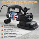 4-Head Concrete Grinder Set, 3800W Concrete Floor Grinder with Long Handle