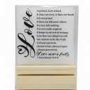 Inspirational Christian Gift for Women Men, Religious Christian Gift, Bible Verse Philippians 4:6-7 Scripture Acrylic Desk Sign Decor