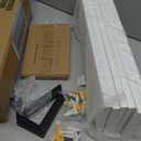 WOPITUES White Floating Shelves Set of 6,Wood for Bedroom,Modern Wall Decor,Bathroom Storage,Book Living Room[Upgraded]-White (HM011A) (16.5 Inch)