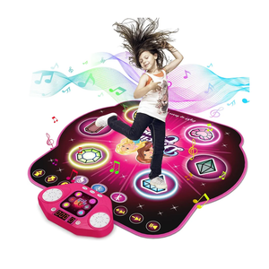Dance Mat Toys for 3-12 Year Old Kids,Electronic Dance Pad with Light-up 6-Button & Wireless Bluetooth, 5 Game Modes Princess Dancing Mat, Birthday Xmas Gifts for 3 4 5 6 7 8 9 10+ Year Old Girls