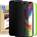 Ksleri 2 Pack Matte Privacy Screen Protector for iPhone 17 Pro Max 6.9-inch with Installation Frame, Full Coverage Anti-Spy Anti-Glare 9H Tempered Glass Film, Case Friendly