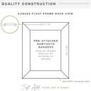 MCS Canvas Float Frames 9x12 Frame, Natural Wood Grain for Finished Canvases, Vertical & Horizontal Wall Hanging Large with Adhesive for Canvas Paintings (1-Pack)